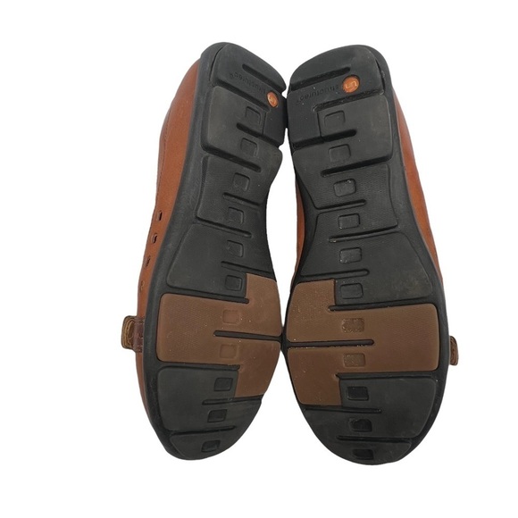 Clarks Brown Unstructured Leather Flats Size 7 Women's - Picture 8 of 9